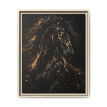 Equus Noctis Framed Canvas