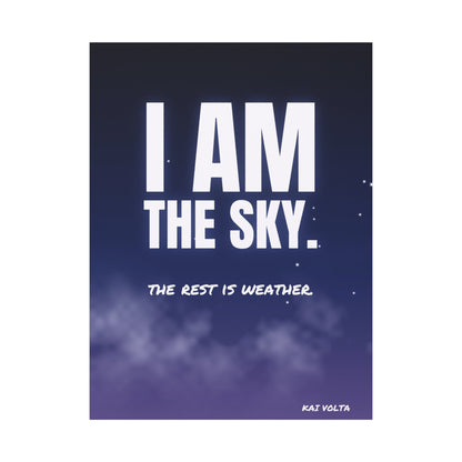 I Am the Sky Frameless Canvas
