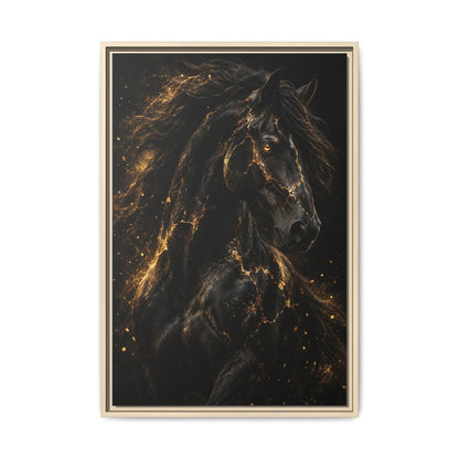 Equus Noctis Framed Canvas