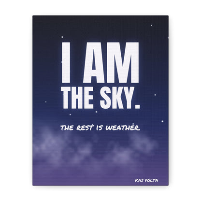 I Am the Sky Frameless Canvas