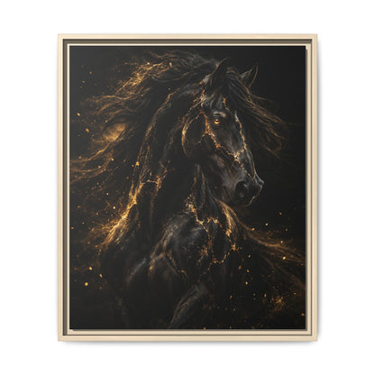 Equus Noctis Framed Canvas