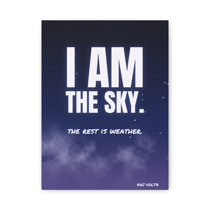 I Am the Sky Frameless Canvas