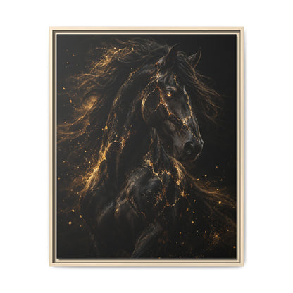Equus Noctis Framed Canvas